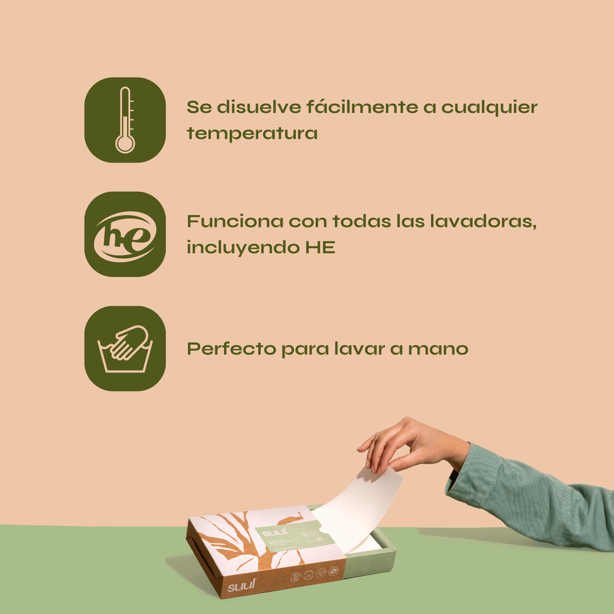 Detergente en hojas zero-waste