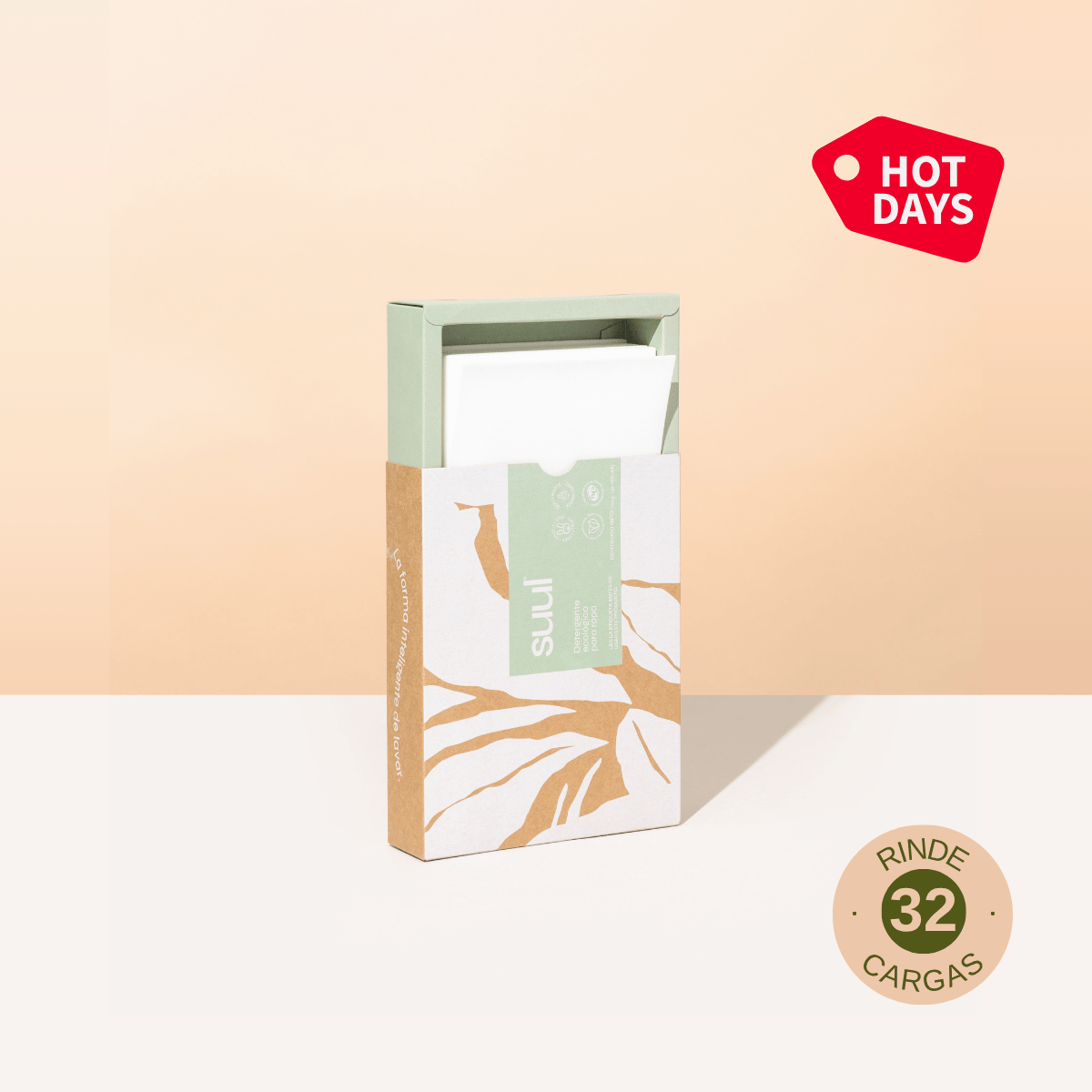 Detergente en hojas zero-waste