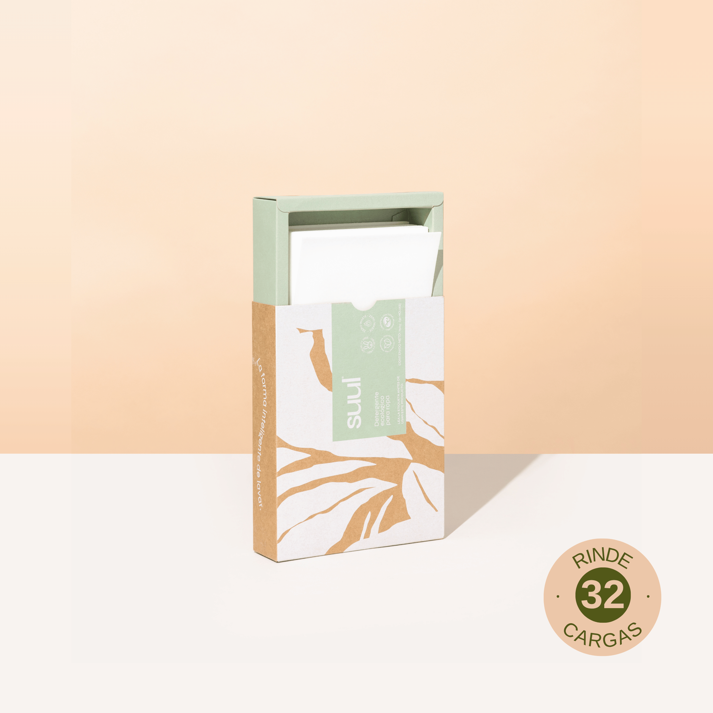 Detergente en hojas zero-waste