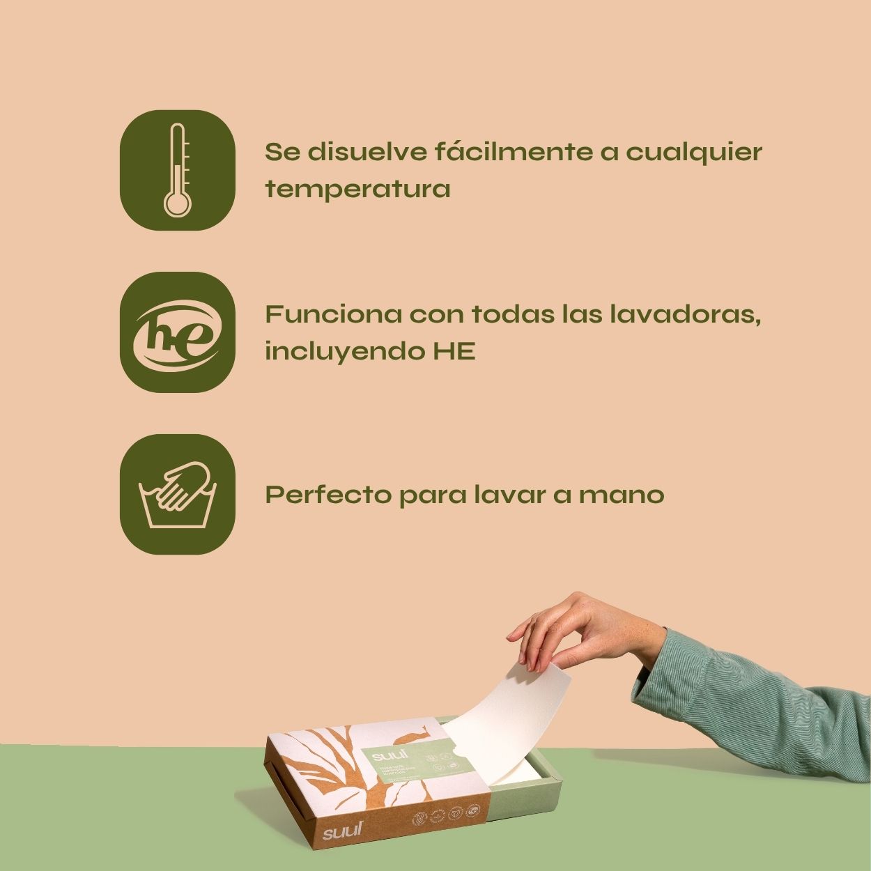 Detergente en hojas zero-waste
